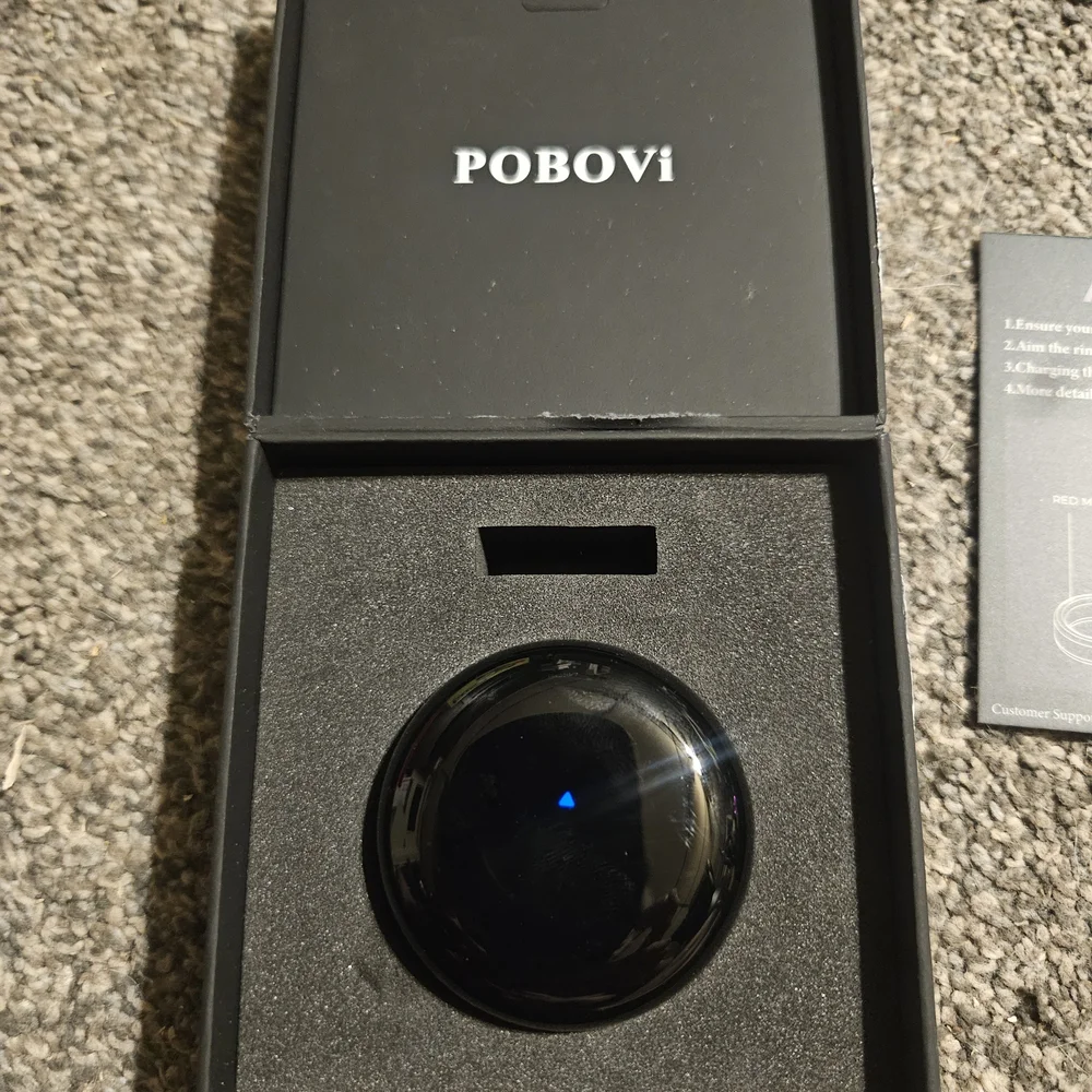 POBOVI Black Smart Ring